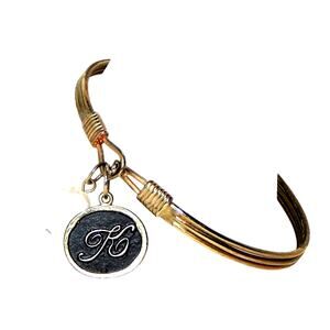 Simply K & Flat Faux Pearl Bangle